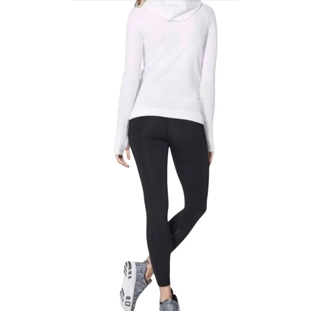 LULULEMON ATHLETICA Rest Less Hoodie In White/White Size 4